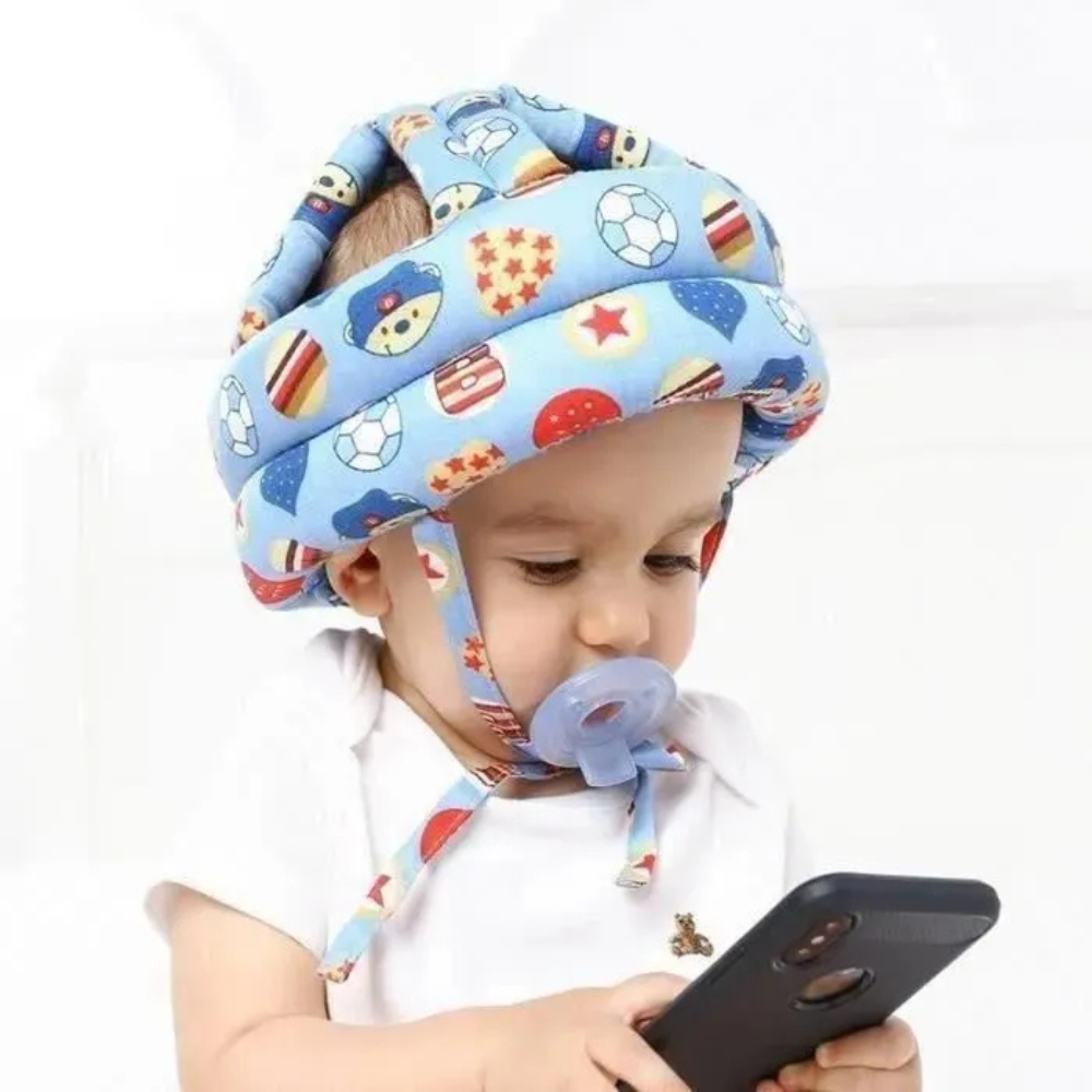 Pack Protection Bébé : 01 casque pour bébé acheté pour 3 genouillères offertes